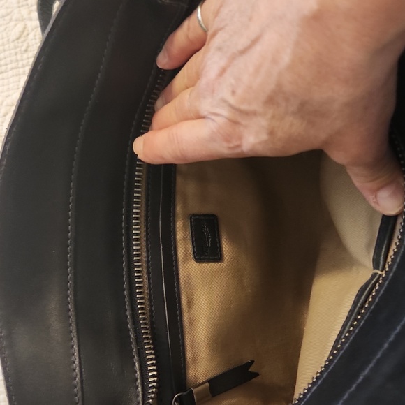 Madewell grey Leather and suede cross body With handles. - Picture 2 of 3